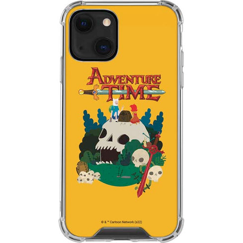 Adult Swim Adventure Time Cave Of Skulls iPhone 14 Plus Clear Case