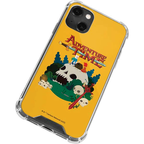 Adult Swim Adventure Time Cave Of Skulls iPhone 14 Plus Clear Case