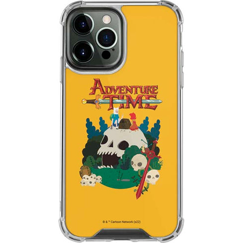 Adult Swim Adventure Time Cave Of Skulls iPhone 14 Pro Max Clear Case