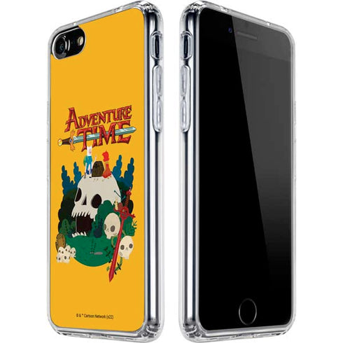 Adult Swim Adventure Time Cave Of Skulls iPhone SE (2nd & 3rd Gen) Clear Case