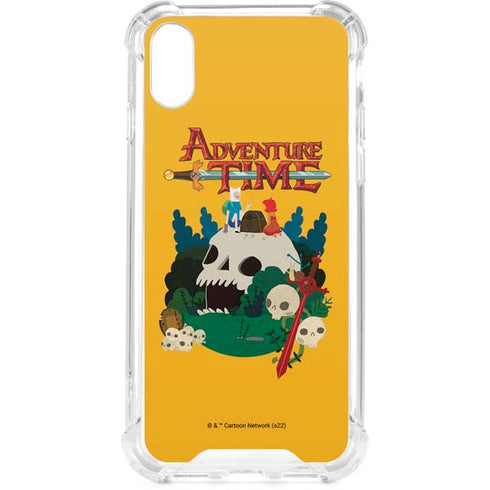 Adult Swim Adventure Time Cave Of Skulls iPhone XS Clear Case