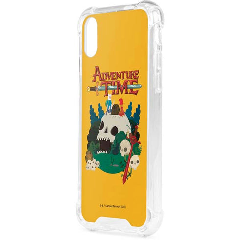 Adult Swim Adventure Time Cave Of Skulls iPhone XS Clear Case