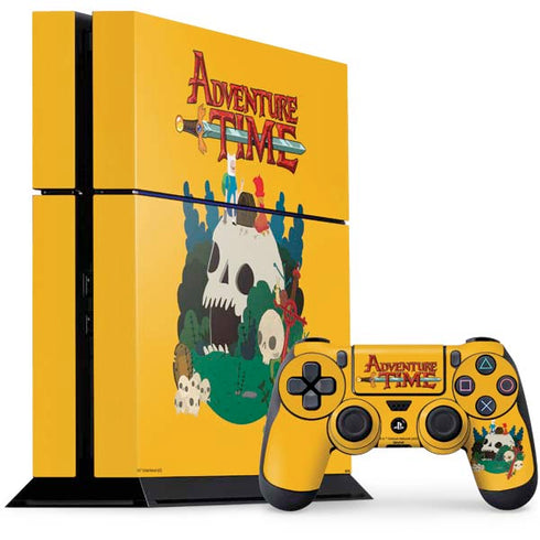 Adult Swim Adventure Time Cave Of Skulls PS4 Console and Controller Bundle Skin