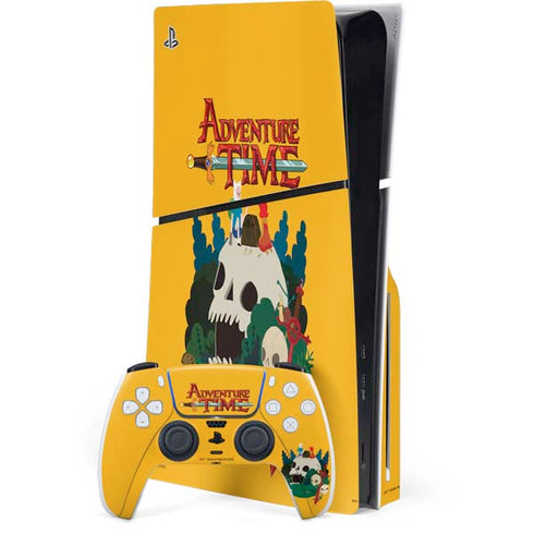 Adult Swim Adventure Time Cave Of Skulls PS5 Slim Disk Bundle Skin