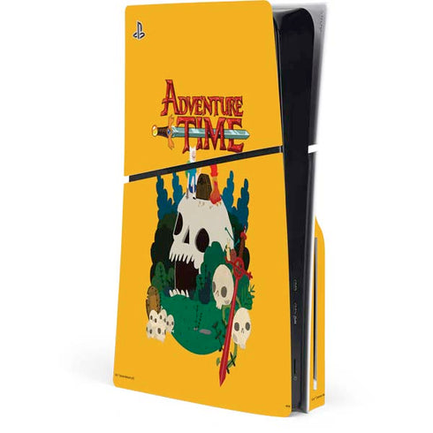 Adult Swim Adventure Time Cave Of Skulls PS5 Slim Disk Console Skin