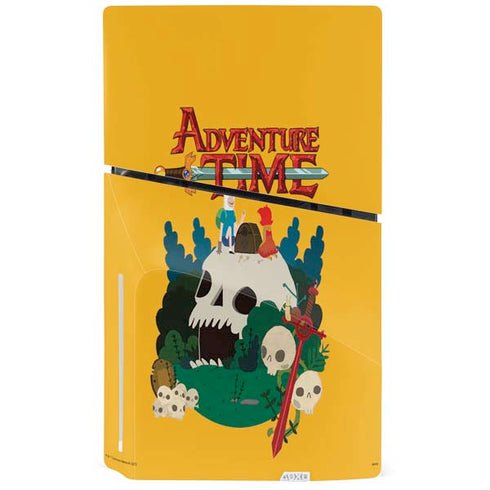 Adult Swim Adventure Time Cave Of Skulls PS5 Slim Disk Console Skin