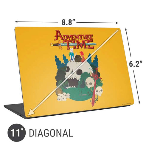 Adult Swim Adventure Time Cave Of Skulls Universal Laptop 11in (8.8 x 6.2in) Skin