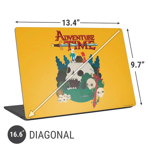 Adult Swim Adventure Time Cave Of Skulls Universal Laptop 16.6in (13.4 x 9.7in) Skin