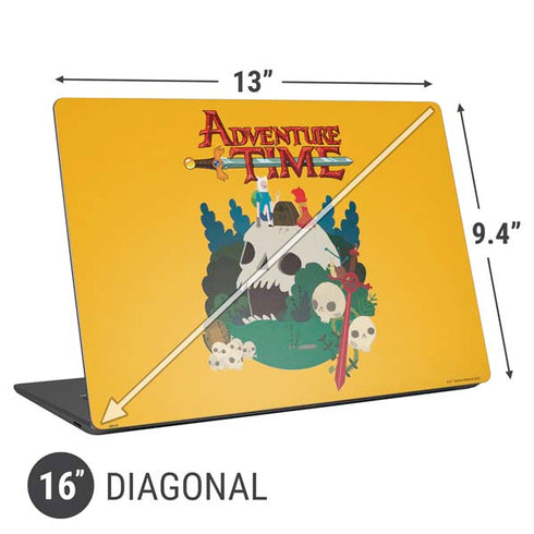 Adult Swim Adventure Time Cave Of Skulls Universal Laptop 16in (13 x 9.4in) Skin