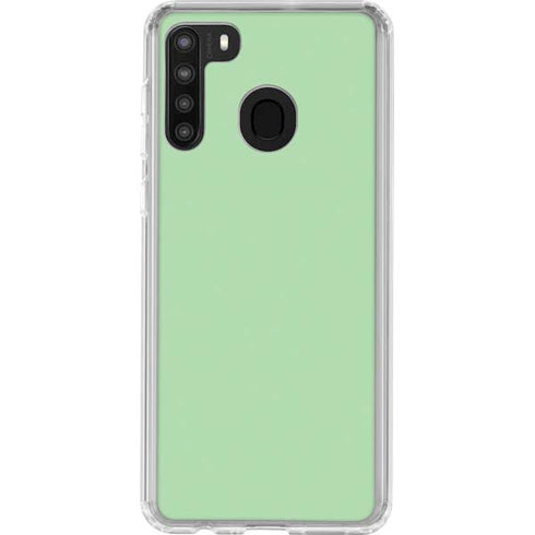 Celadon Solid Galaxy A21 Clear Case
