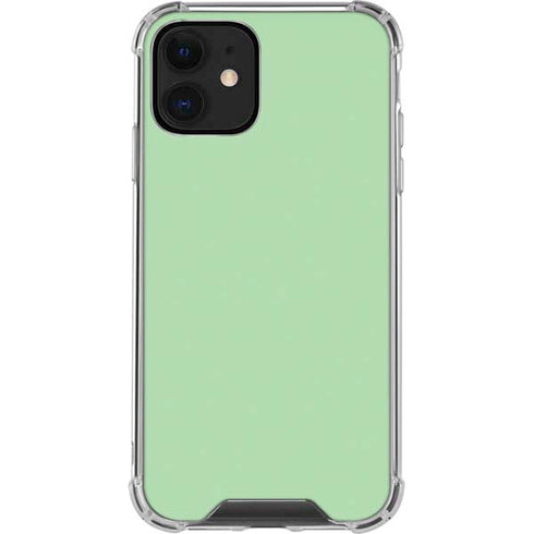 Celadon Solid iPhone 12 Clear Case
