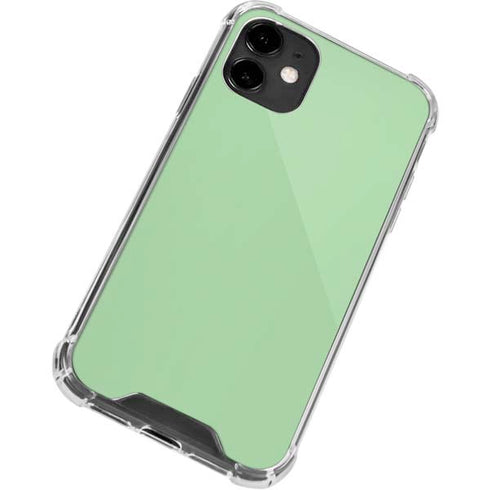 Celadon Solid iPhone 12 Clear Case