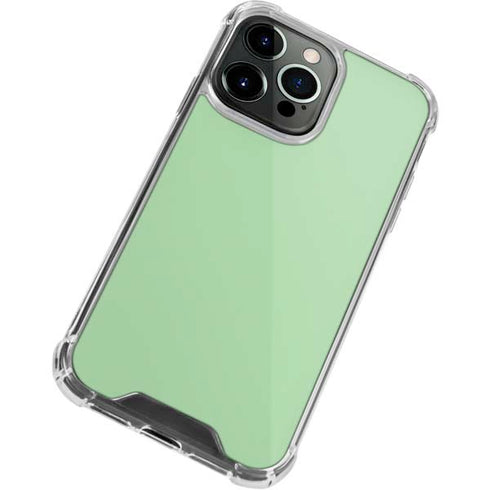 Celadon Solid iPhone 13 Pro Clear Case