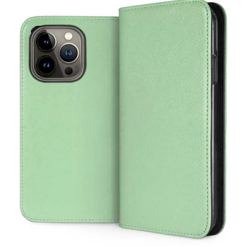 Celadon Solid iPhone 13 Pro Folio Case