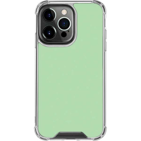 Celadon Solid iPhone 14 Pro Clear Case