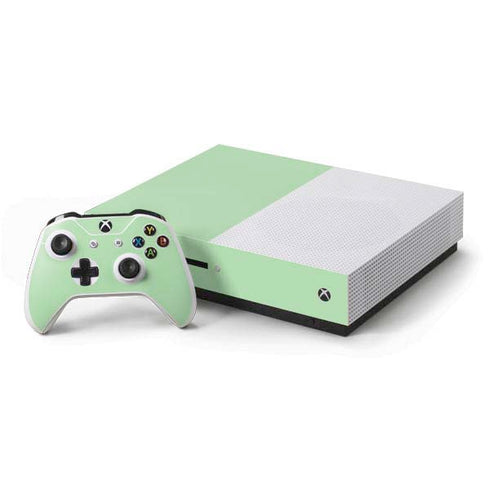 Celadon Solid Xbox One S Console and Controller Bundle Skin