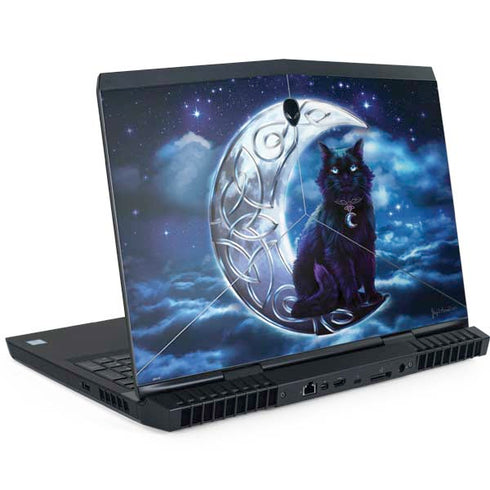 Celtic Black Cat by Brigid Ashwood Dell Alienware Skin