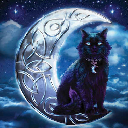 Celtic Black Cat by Brigid Ashwood Dell Alienware Skin
