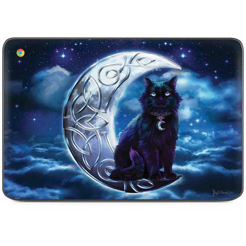 Celtic Black Cat by Brigid Ashwood HP Chromebook Skin