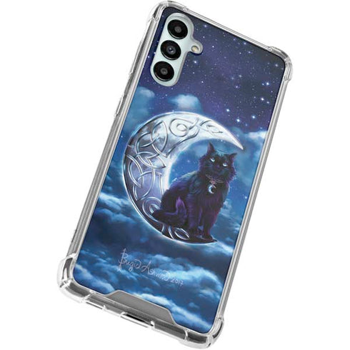 Celtic Black Cat by Brigid Ashwood Galaxy A15 5G Clear Case