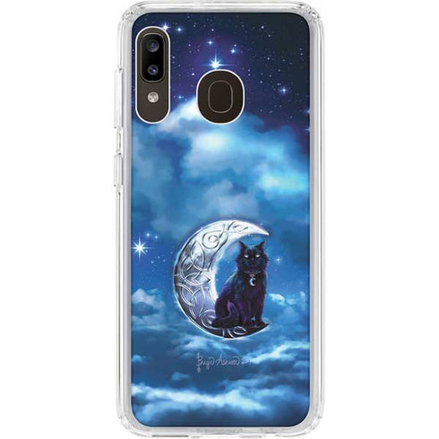 Brigid Ashwood Celtic Black Cat Galaxy A20 Clear Case