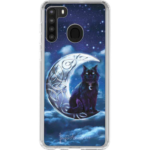 Brigid Ashwood Celtic Black Cat Galaxy A21 Clear Case