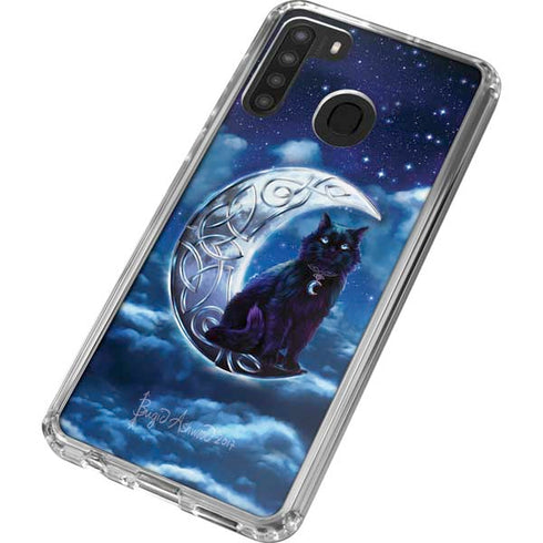Brigid Ashwood Celtic Black Cat Galaxy A21 Clear Case