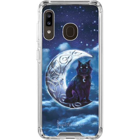 Brigid Ashwood Celtic Black Cat Galaxy A30 Clear Case