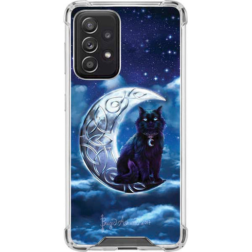 Brigid Ashwood Celtic Black Cat Galaxy A52 5G Clear Case