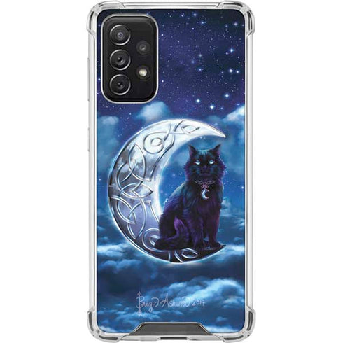 Brigid Ashwood Celtic Black Cat Galaxy A72 5G Clear Case