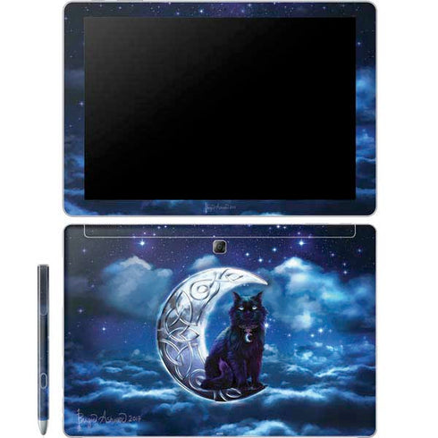 Brigid Ashwood Celtic Black Cat Galaxy Book 12in Skin