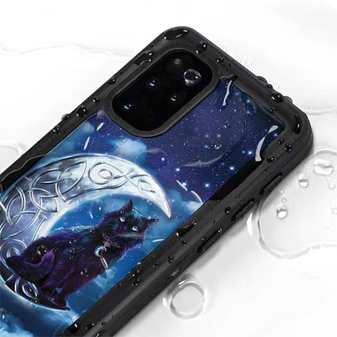 Brigid Ashwood Celtic Black Cat Galaxy S20 Plus Waterproof Case