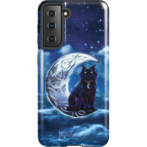 Brigid Ashwood Celtic Black Cat Galaxy S21 5G Pro Case