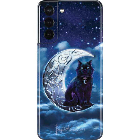 Brigid Ashwood Celtic Black Cat Galaxy S21 5G Skin