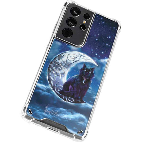 Brigid Ashwood Celtic Black Cat Galaxy S21 Ultra 5G Clear Case