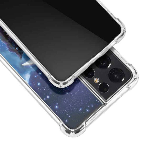 Brigid Ashwood Celtic Black Cat Galaxy S21 Ultra 5G Clear Case