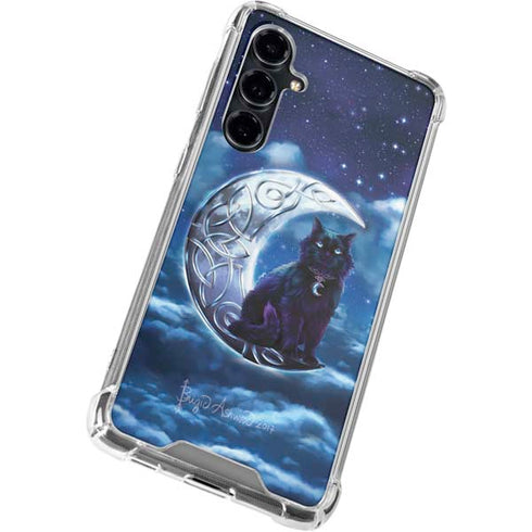 Celtic Black Cat by Brigid Ashwood Galaxy S23 FE Clear Case