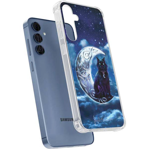 Celtic Black Cat by Brigid Ashwood Galaxy S24 Clear Case