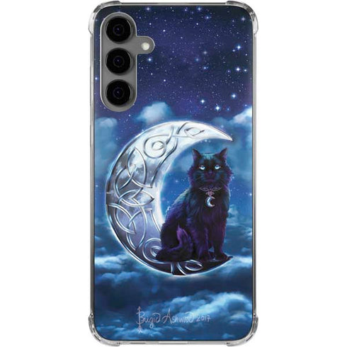 Celtic Black Cat by Brigid Ashwood Galaxy S24 Plus Clear Case