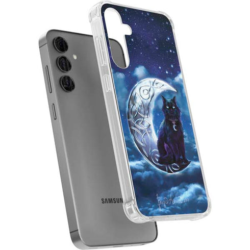 Celtic Black Cat by Brigid Ashwood Galaxy S24 Plus Clear Case