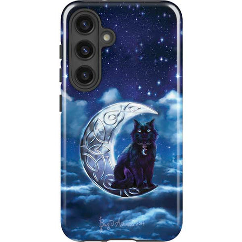 Celtic Black Cat by Brigid Ashwood Galaxy S24 Plus Impact Case