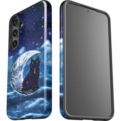 Celtic Black Cat by Brigid Ashwood Galaxy S24 Plus Impact Case