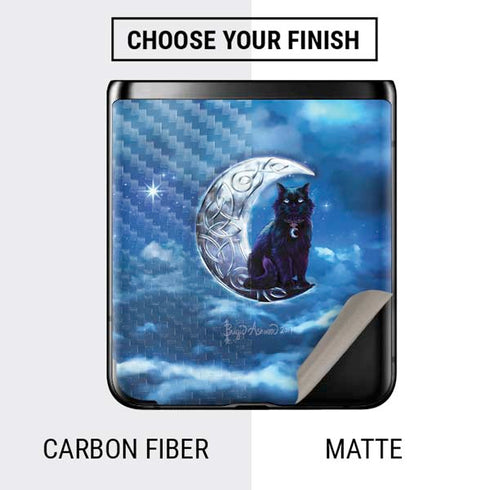 Brigid Ashwood Celtic Black Cat Galaxy Z Flip Skin