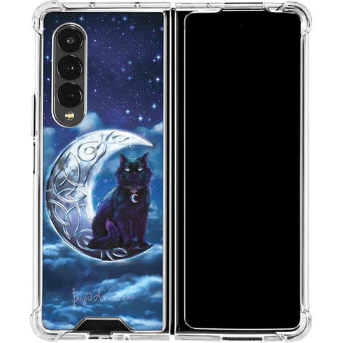 Brigid Ashwood Celtic Black Cat Galaxy Z Fold4 5G Clear Case