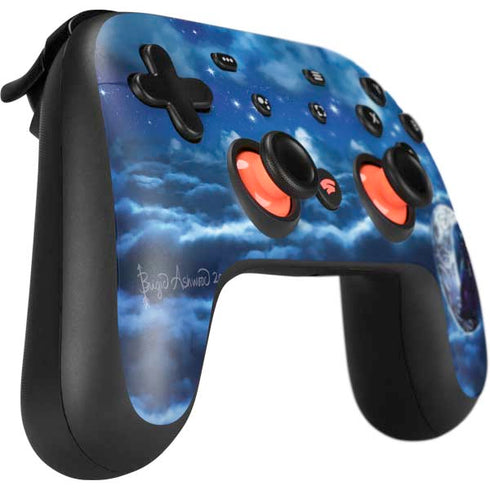 Brigid Ashwood Celtic Black Cat Google Stadia Controller Skin