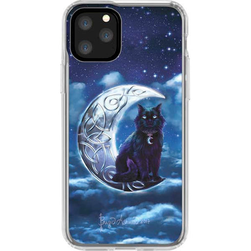Celtic Black Cat by Brigid Ashwood iPhone 11 Pro Clear Case