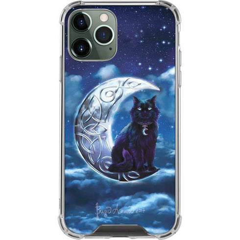 Celtic Black Cat by Brigid Ashwood iPhone 11 Pro Max Clear Case