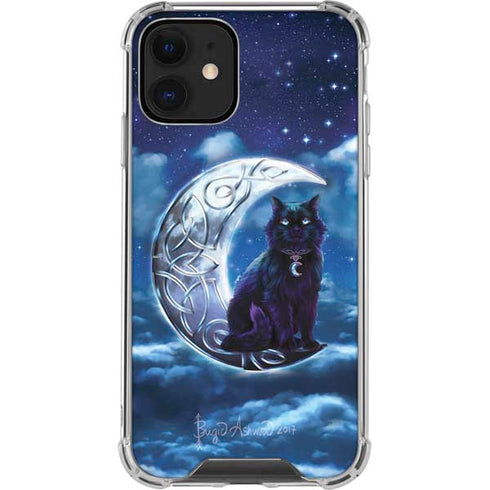Brigid Ashwood Celtic Black Cat iPhone 12 Clear Case