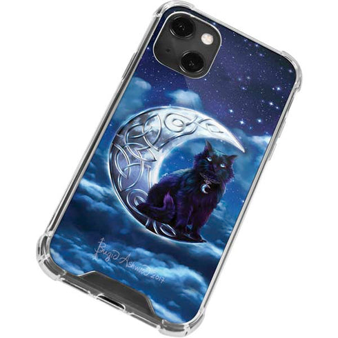 Brigid Ashwood Celtic Black Cat iPhone 14 Plus Clear Case