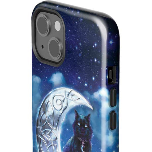 Celtic Black Cat by Brigid Ashwood iPhone 15 Impact Case